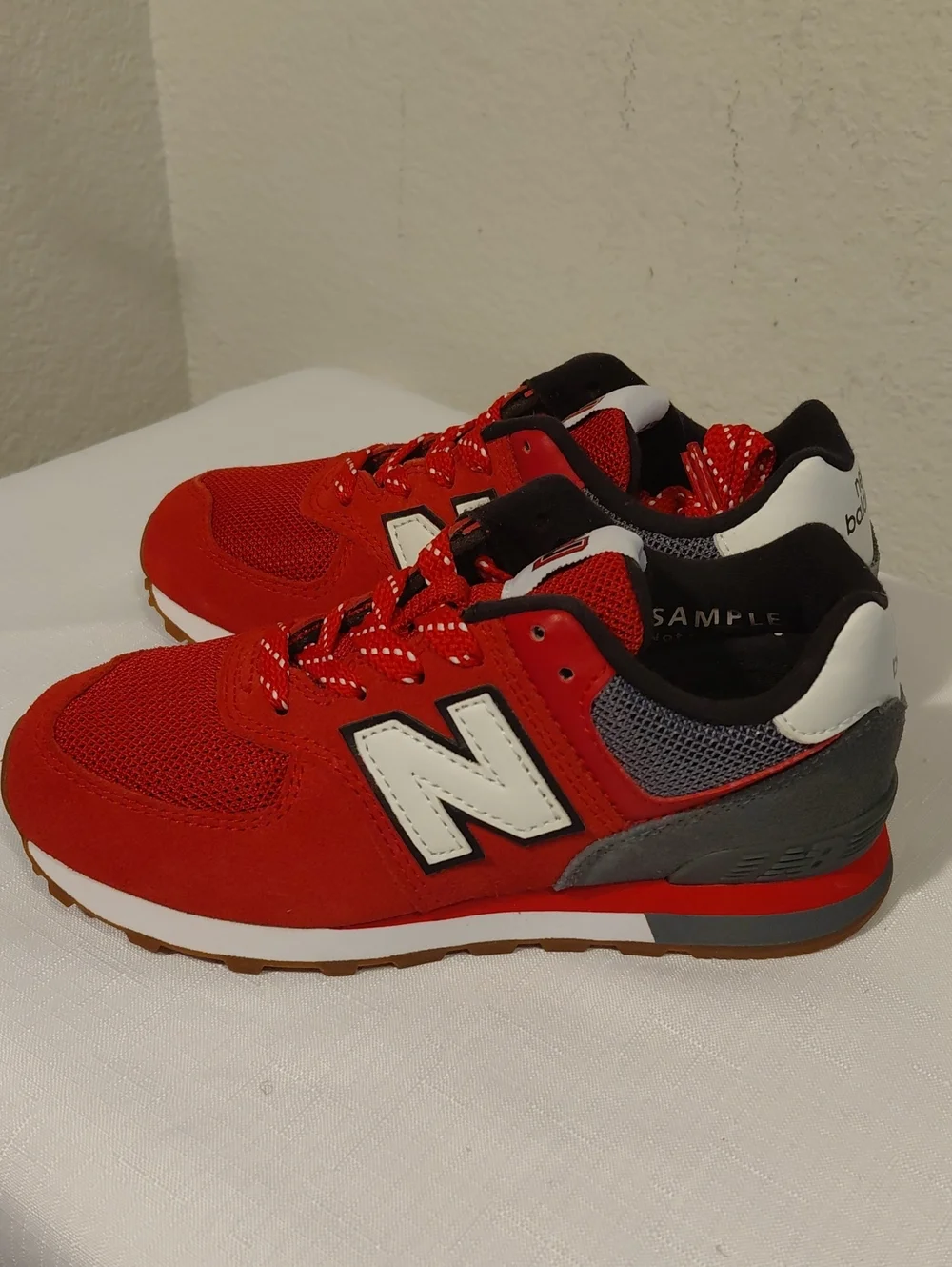 New Balance bold red